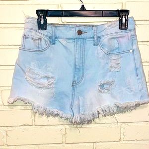 Material Girl blue Jean shorts